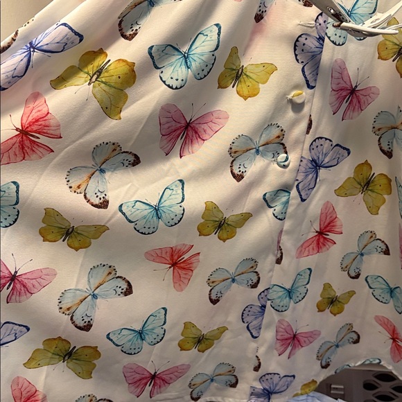 Unique Vintage Blue Butterfly Dress - Picture 3 of 4